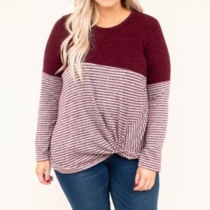 Let It Matter Top: Burgundy